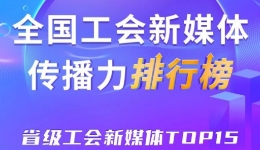 上海、浙江、广东位列前三！新一期全国省级工会新媒体传播力TOP15出炉